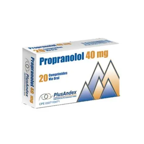 propranolol 40mg / 20 comprimidos