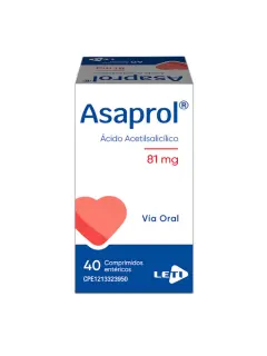 asaprol 81mg / 40 comprimidos endémicos