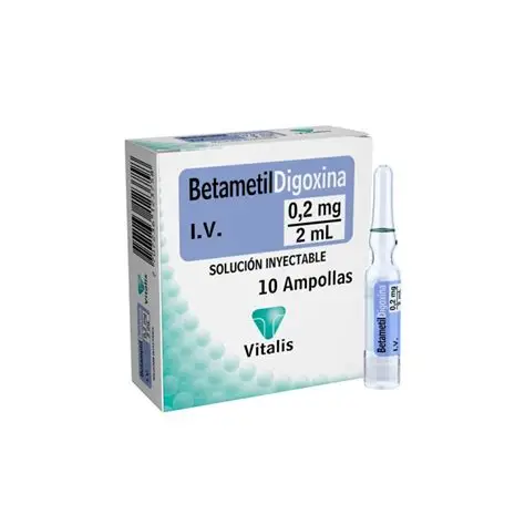 betametildigoxina 0.2mg / 2ml