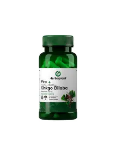 Ginkgo Biloba Pira 250 mg Herbaplant Frasco x 60 Cápsulas