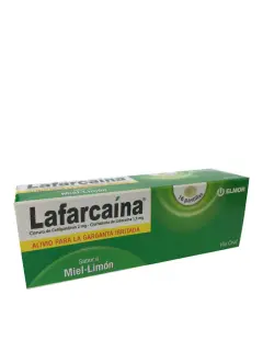Cetilpiridinio + Lidocaína 2mg/1,5mg Lafarcaina Elmor Miel Limón x 16 Pastillas