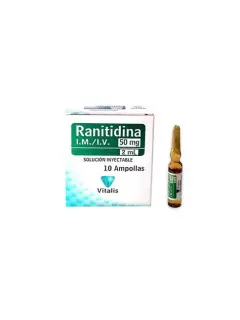 renitidina 5'0mg / 2ml