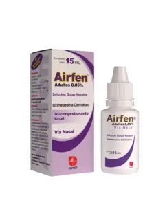 Oximetazolina Clorhidrato 0,05% Airfen Cofasa Gotas Nasales Adulto x 15 ml