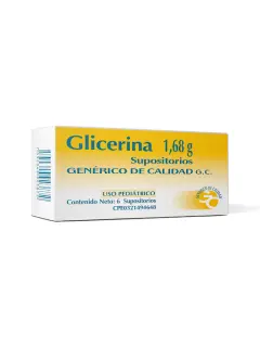 Glicerina 1,68 g Laxantes Pediátrico Caja x 6 Unidades Supositorios