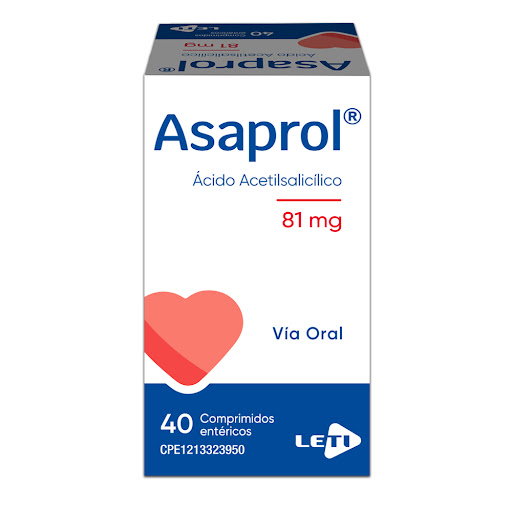 asaprol 81mg / 40 comprimidos endémicos