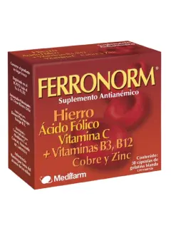 Multivitamínico Hierro Ferronorm Medifarm Caja x 30 Cápsulas