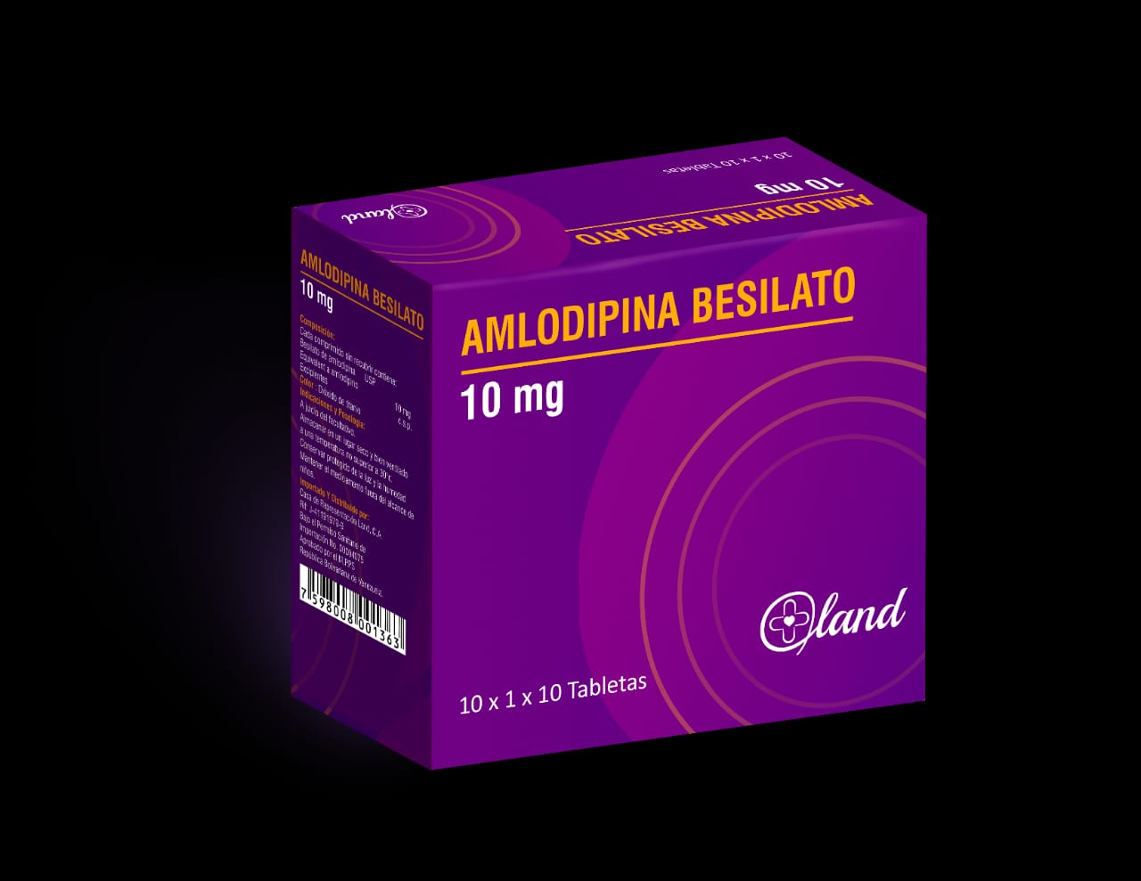 amlodipina besilato 10mg / 10 tabletas