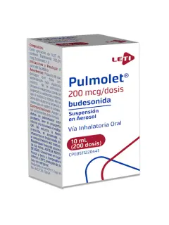 Budesonida 200mcg/dosis Pulmolet LETI Inhalador 200 Dosis x 10 ml
