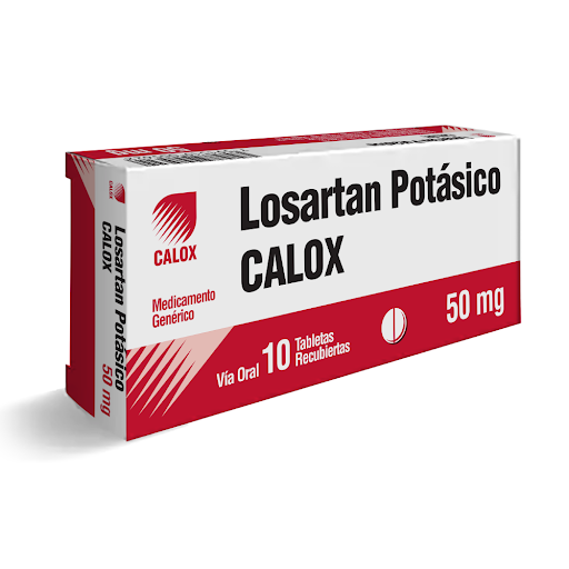 Losartán Potásico 50 mg Calox Caja x 10 Tabletas