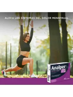 Ibuprofeno + Hioscina 200mg/10mg Analper Fem Plus Pharmetique Labs Caja x 10 Tabletas