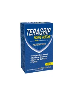 Acetaminofén + Clorfeniramina Teragrip Forte Noche 500 mg/2 mg Caja x 6 Sobres Polvo Oral