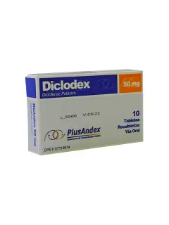 diclofenaco 50mg / 10 tabletas