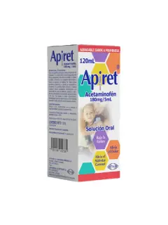 Acetaminofén 180mg/5ml Apiret Oftalmi Jarabe x 120 ml